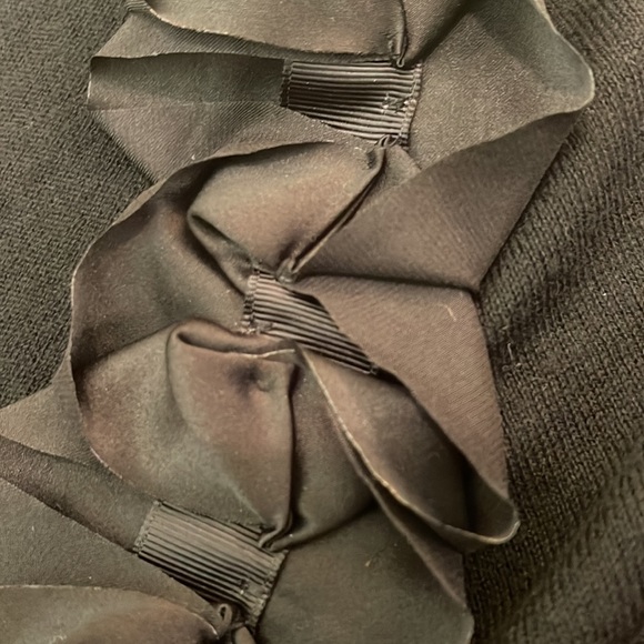 Worthington Black Embellished Neck Button Up Cardigan Sweater S - Picture 4 of 6